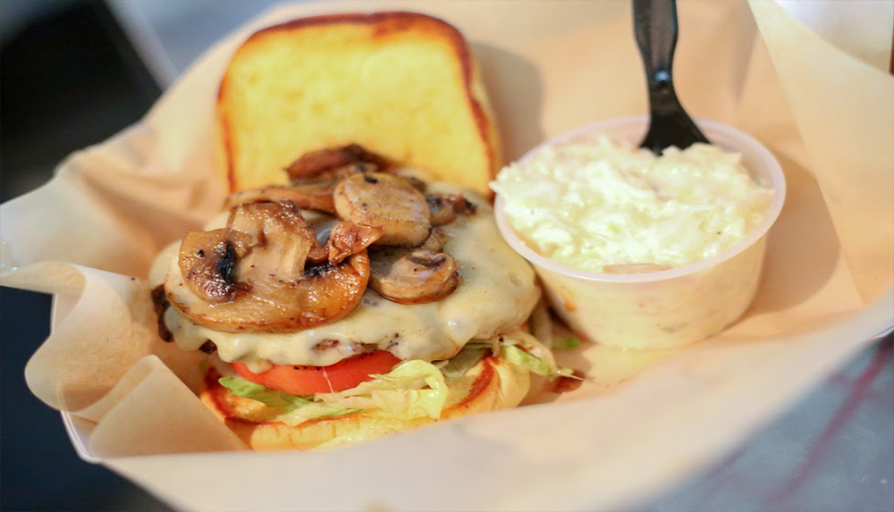 the hunt club mushroom burger